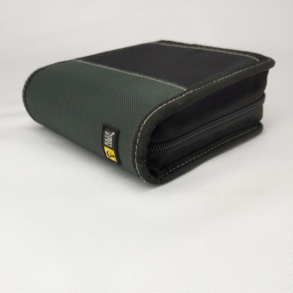 Case Logic CD Wallet Black Vintage 24 Capacity Nylon Zippered Binder